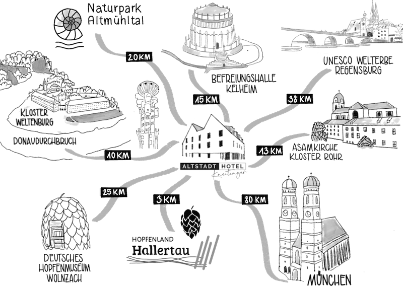 Altstadthotel Kneitinger - Region